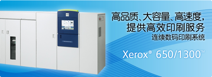 Xerox® 650/1300™ 黑白连续纸数码印刷系统